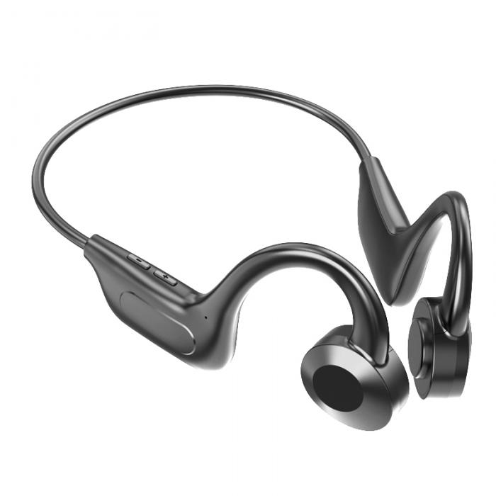 Black technology bone conduction concept headphones support TF card bone earphone