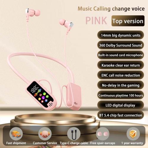 Wireless Neckband Bluetooth Earphone