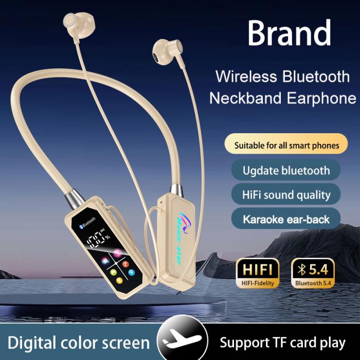 Wireless Neckband Bluetooth Earphone