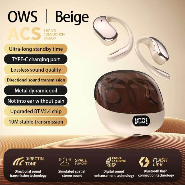 OWS Open Wearable Stereo Wireless Bluetooth Earbuds